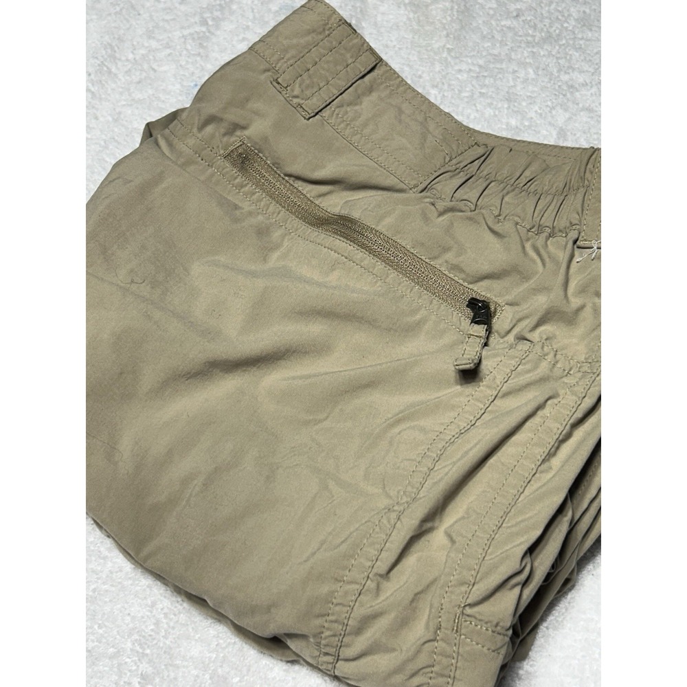 ExOfficio Insect Shield Convertible Hiking Pants Khaki Mens 36x32 Zip Off Nylon